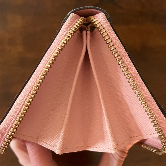 Kate Spade Pink Cedar Street Desserts Chocolates Continental Lacey Zip Wallet - Picture 5 of 8